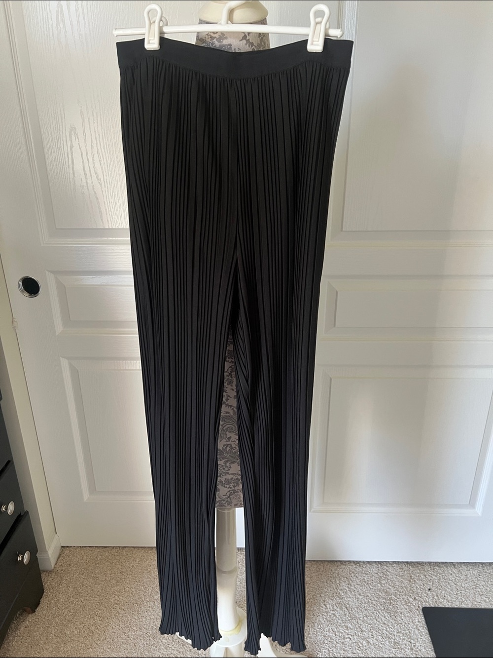 Rails Black Pleated Wide-Leg Pants